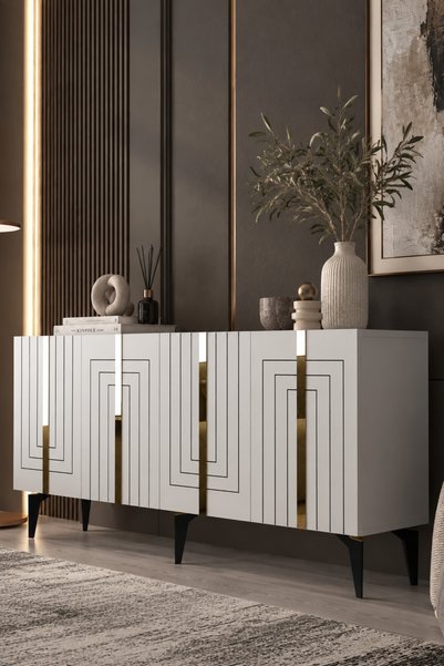 180MHK14 ARTTEMİS PLEKSİ ve LAZER ÇİZGİ DESEN KAPAK KONSOL