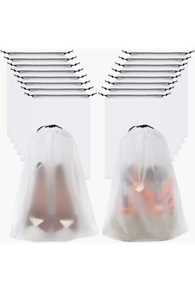 vivinin 18 Pack Shoe Bags for Travel, 11.8in x 15.7in Travel Shoe Bags for Pa...