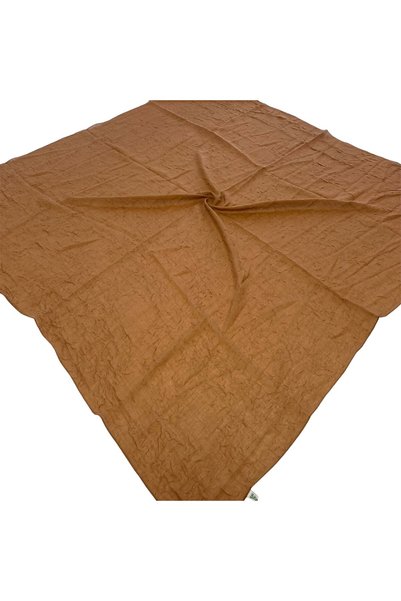 Dige Shawl Secret Καλοκαιρινό μαντήλι σε αποχρώσεις του καφέ Taba 55063