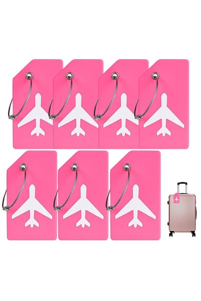 Generic Silicone Luggage Tag, With Name ID Card Quickly Spot Luggage Suitcase...