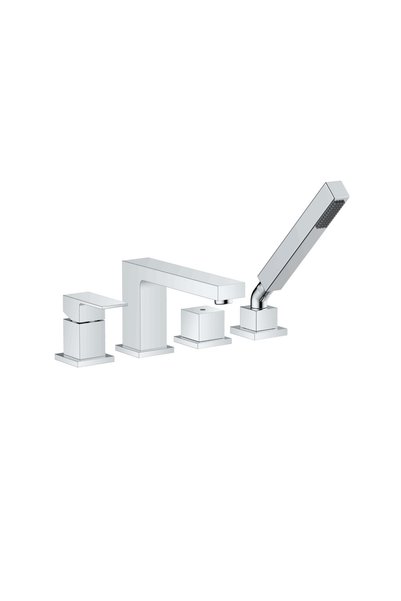 HESANIT Infinity 8024 Deck Mounted Bathtub Mixer Tap with Hand Shower Set, 18...