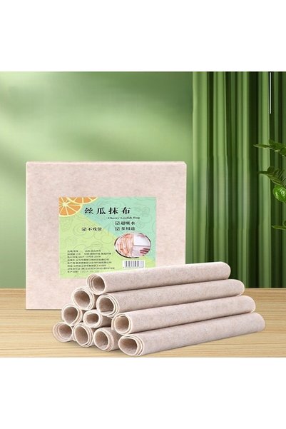 GALORWAY Set of 20 Natural Loofah Fiber Cloths, 25×25 cm.