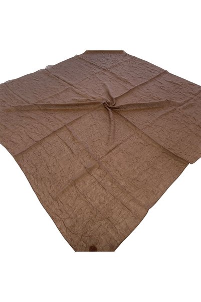 Dige Shawl Secret Καλοκαιρινό μαντήλι σε στυλ κράς, καφέ 55075