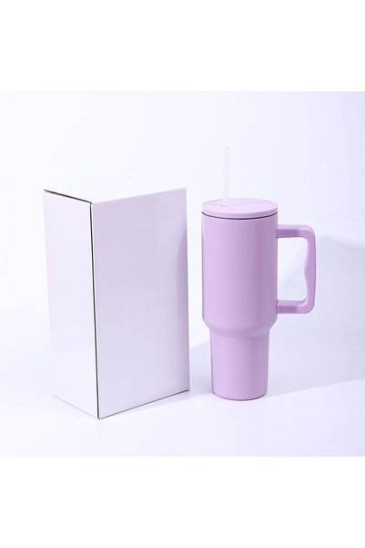 Generic 40oz 304 Stainless Steel Insulated Straw Tumbler with Handle, Large C...