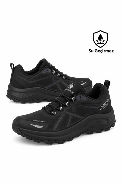 lumberjack Men's Black Waterproof Lace-Up Outdoor Casual Shoes/Boots