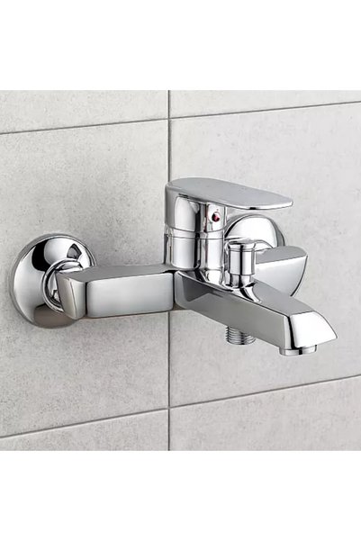 Generic Brand Zinc Copper Round Shower Mixer with Chrome Shower Head Set