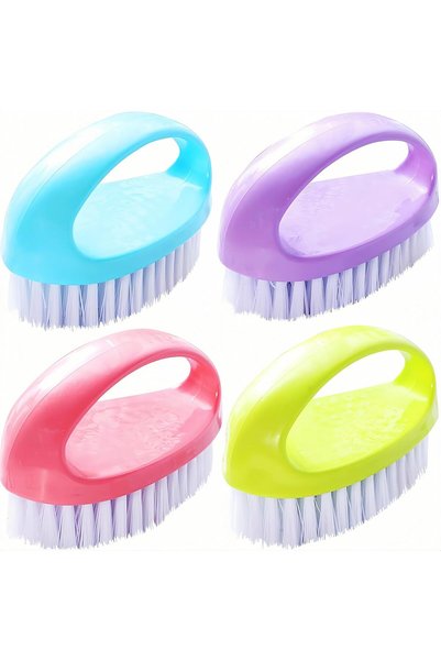 Generic Small Scrub Brush for Cleaning – 4 Pack Scrubbing Brushes with Stiff ...