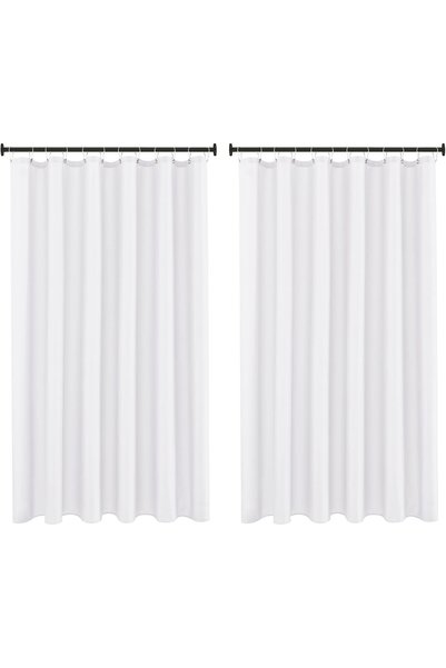 Generic Fabric Shower Curtain Liner 72x72 Inch-2 Packs White Water Resistant ...