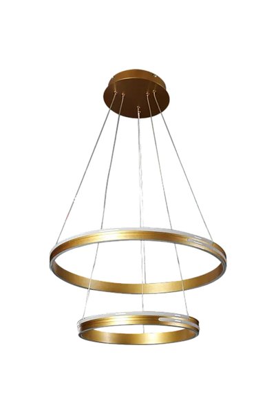 Generic Brand Modern Gold-Colored Lighting Fixture, 3 Lights, Size 40 + 60 Cm...