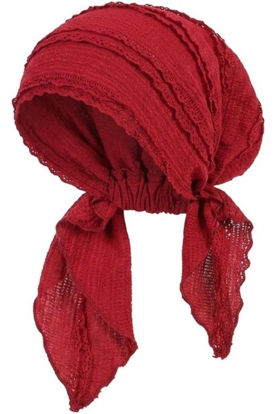 Generic Slip-On Pre-Tied Beanie Women Headwear Turban Beanie Caps Head Wrap H...