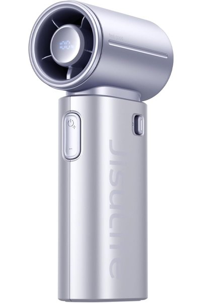 Generic Handheld Fan Life9S - Sleek Chrome: Turbo Power, 22 Hours Cooling