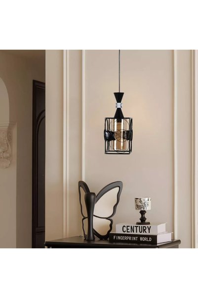 Generic Brand Modern black hanger E27*1
