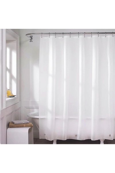 Generic Bathroom Shower Curtain, Frosted Translucent Weighted Hem Curtain, wi...