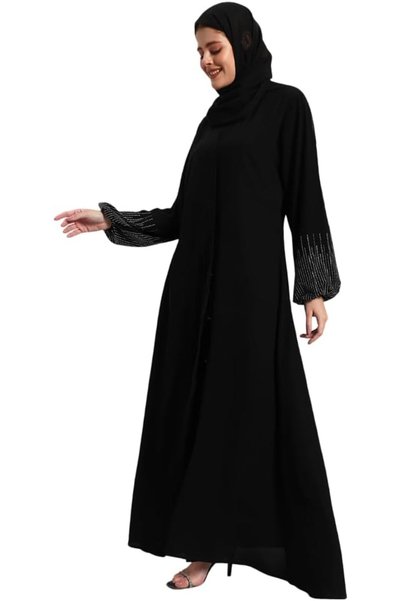 Generic Elegant Women's Abayas with Hijab | Embroidered Abayas with Hijab | M...