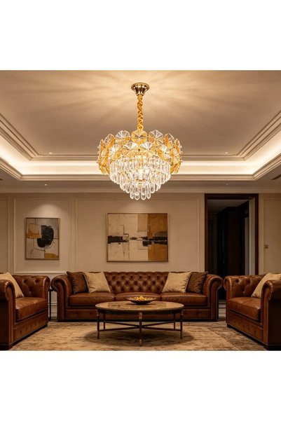 Generic Brand علاقي مودرن ذهبي E14*5 مقاس 400 ملم