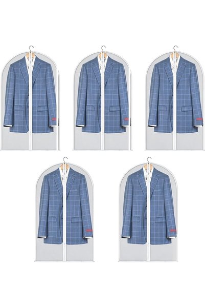 Generic 5 Pack Garment Bags for Hanging Clothes,Garment Bags for Travel,Trans...