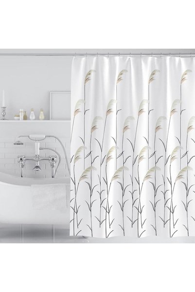Generic DEARARTBath Reed Beautiful Shower Curtain Liner, 180cm(L) × 200cm(W) ...