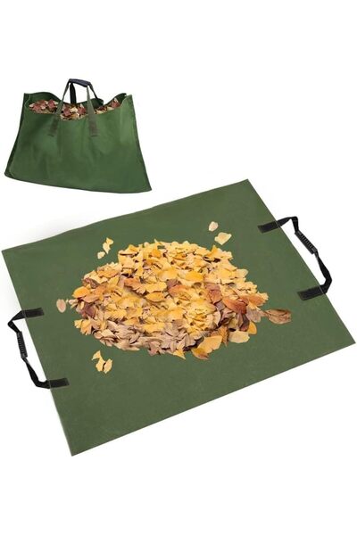 X SPRING Reusable Leaf Bag, 600D Oxford Fabric 2 in 1 Garden Tarp with Handle...