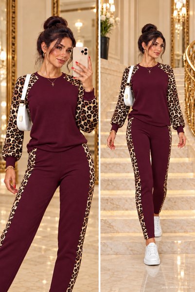DRESSIFY WOMEN’S FASHION Γυναικείο σετ με μακρύ μανίκι, γιακά ποδηλάτου και λ...