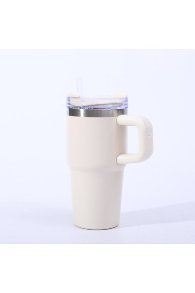 Generic 20oz 304 Stainless Steel Insulated Tumbler, Handle and Straw, Double ...