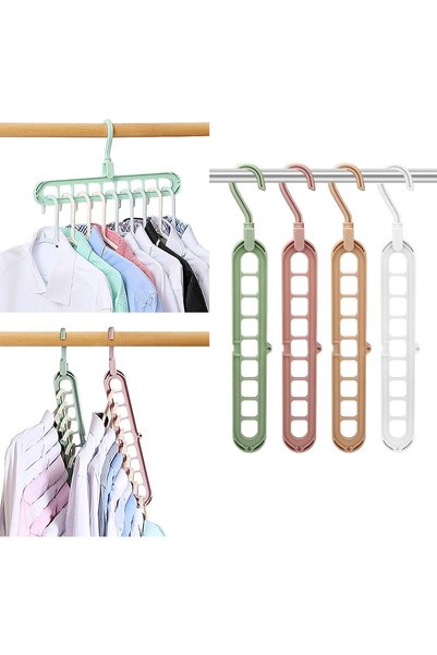 Generic Magic Space Saving Clothes Hangers Multifunctional Smart Closet Organ...