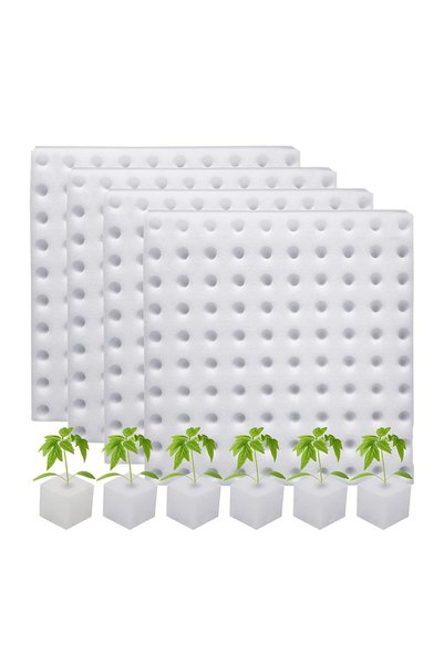 X SPRING Planting Sponge, 400pcs Hydroponic Sponge Planting Tool, Seedling Sp...