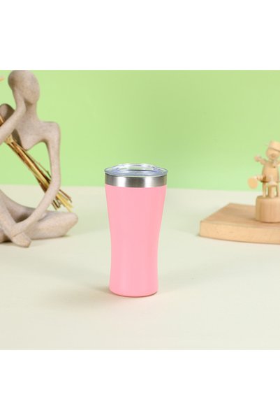 Generic كوب معزول صغير من الفولاذ المقاوم للصدأ سعة 6 أونصات مع غطاء، كوب سفر...