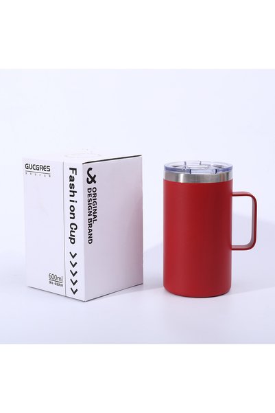 Generic 304 Stainless Steel Insulated Mug with Handle, Powder-Coated Double W...