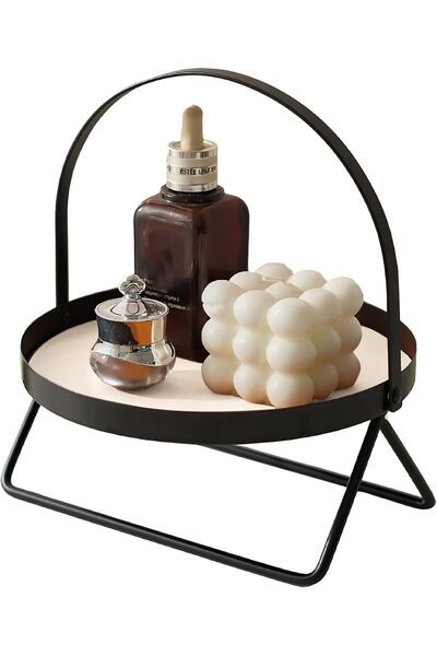 Generic Black Makeup Tray Organizer 7.8-inch Bathroom Vanity Countertop Stora...