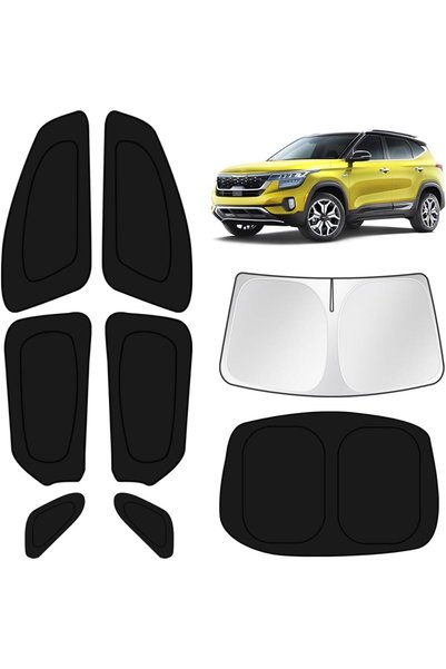 Generic Car Window Shades for Kia K5 EX 2021-2025 Windshield Sun Shade Side W...