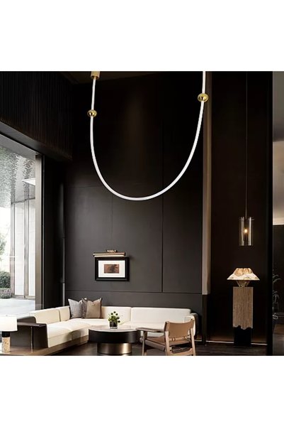 Generic Brand Modern olive green pendant light, yellow light, 48 watts
