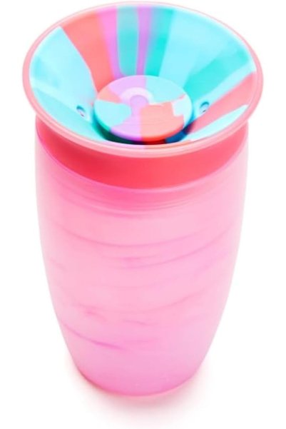 Generic 360° Tropical Swirl Sippy cup, Spill proof and leak proof cup for tod...