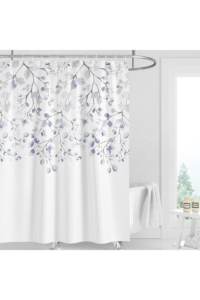 Generic DEARARTBath Beautiful White Flower Shower Curtains, 180W × 180L cm Fa...