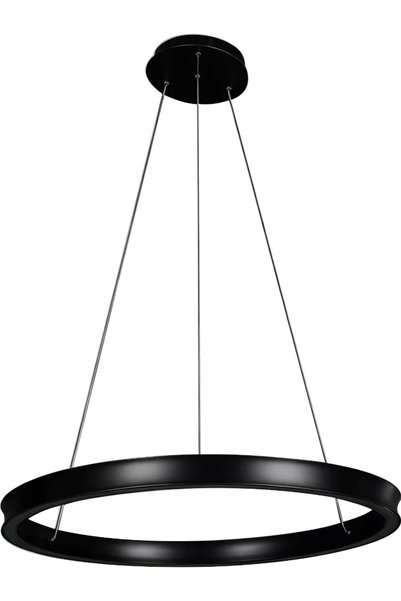 Generic Brand Najaf Modern Ring Black Lighting 3 Lights 105W