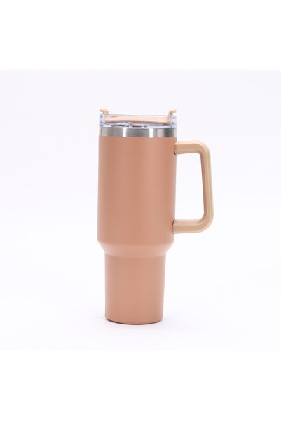 Generic 40oz Insulated Tumbler with Handle and Straw, Double Wall Vacuum 304 ...