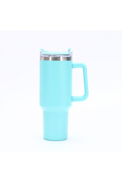 Generic 40oz Insulated Tumbler with Handle and Straw, Double Wall Vacuum 304 ...
