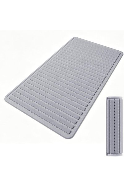 Generic Non Slip Bath Mat 37x68cm，Quick Dry Drainage Bathroom Mat, Foldable E...