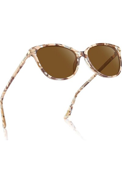 Generic Cat Eye Sunglasses Pink Tortoise Acetate Frame Polarized UV Protectio...