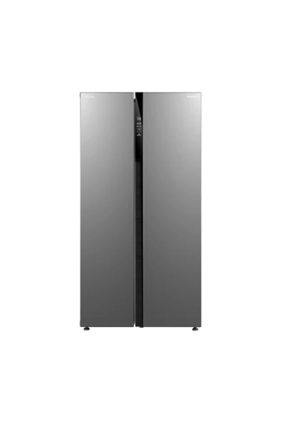 PANASONIC Side by Side Refrigerator, 20.8 cuft, 588 Liters, Inverter, Silver,...