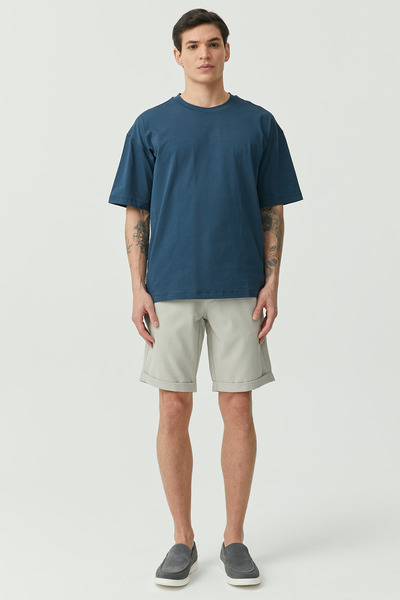PAULMARK Elastic waist shorts
