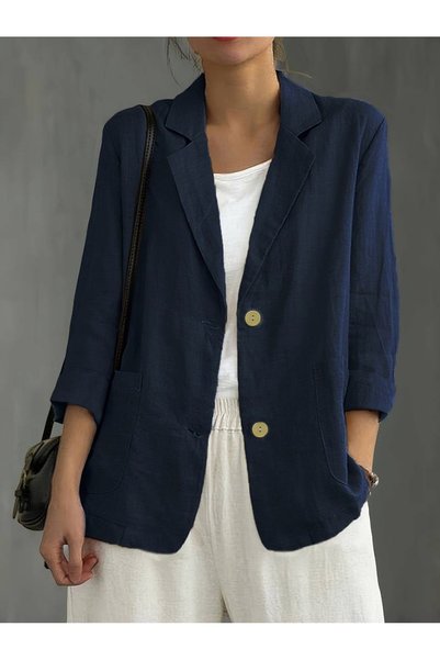 Generic Brand Basic Minimalist Regular Fit Women's Blazer