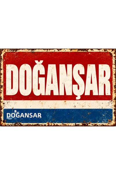 Lucena Doğanşar Sivas Placă decorativă de perete din metal în stil retro-vint...