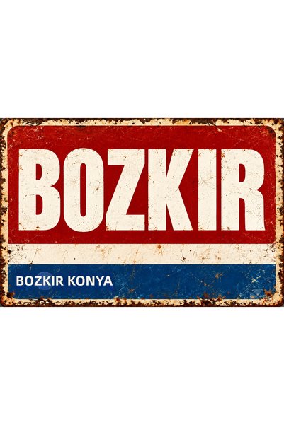 Lucena Tablou decorativ de perete din metal în stil retro-vintage „Bozkır Kon...
