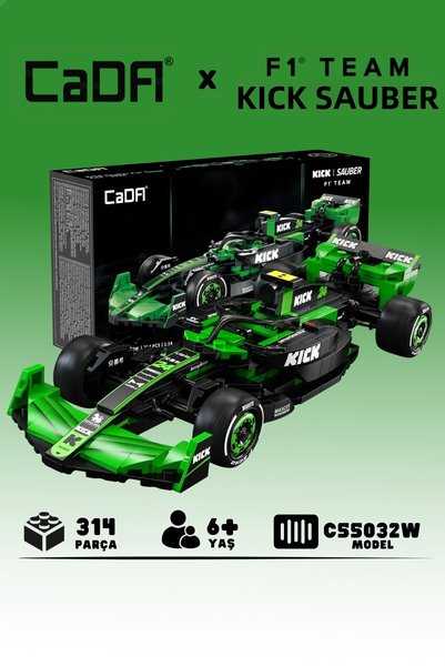 cada Sauber F1-Licensed Formula 1 Race Car, 314-Piece Set of BPA-Free, High-Q...