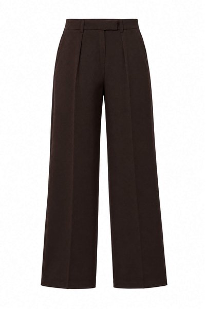 Trendyol Collection More Sustainable Dark Brown Trousers Twoaw27Pl00148