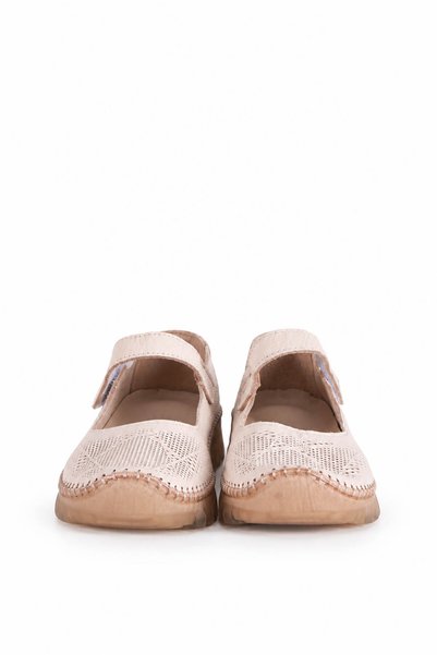 trender D04 Beige Women's Ballerinas 27Kmc2000011