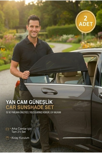 MYS FLEX 2 Lİ ARAÇ YAN CAM PERDE GÜNEŞ KORUYUCU /EMZİRME ÖRTÜSÜ