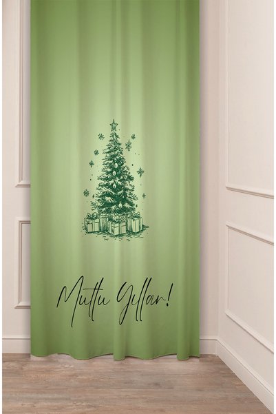 GREENDECOR ستارة خلفية رقمية مصممة خصيصًا بنمط شجرة عيد الميلاد وثلج السنة ال...