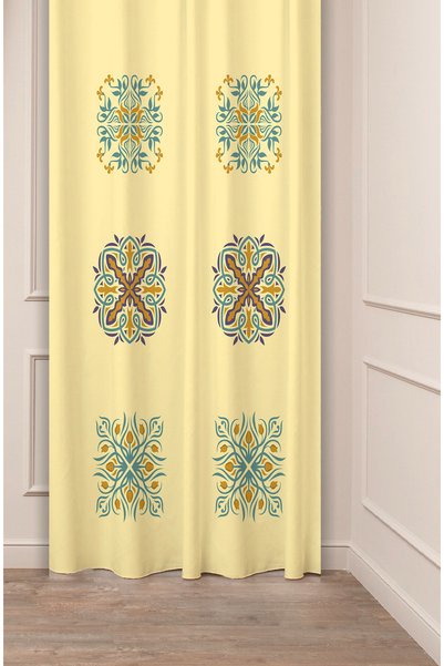 GREENDECOR ستارة خلفية أصلية، أناضولية، عرقية، بوهيمية، تصميم خاص مطبوع رقميً...