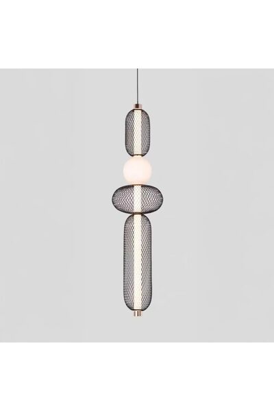 Flippy LED висящ полилей LM551/4BK, 24W, светлина 3000/4000/6000K, черен, рег...